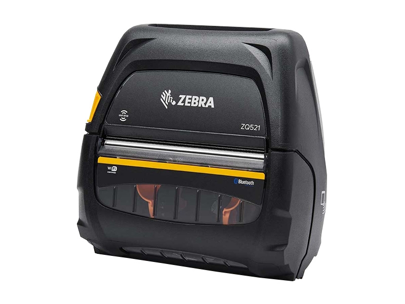 Mobiler Etikettendrucker Zebra ZQ521, thermodirekt, 203dpi, Druckbreite 104mm, Bluetooth. WLAN, ZQ52-BUW000E-00