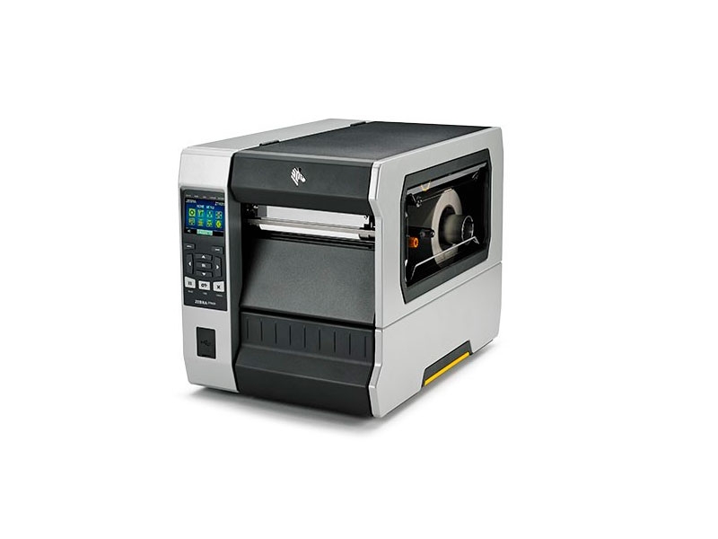 Industrie-Etikettendrucker Zebra ZT620, thermotransfer, 203dpi, Display, 168mm Druckbreite, USB + RS232 + Ethernet + Bluetooth, Aufwickler, ZT62062-T2E0100Z