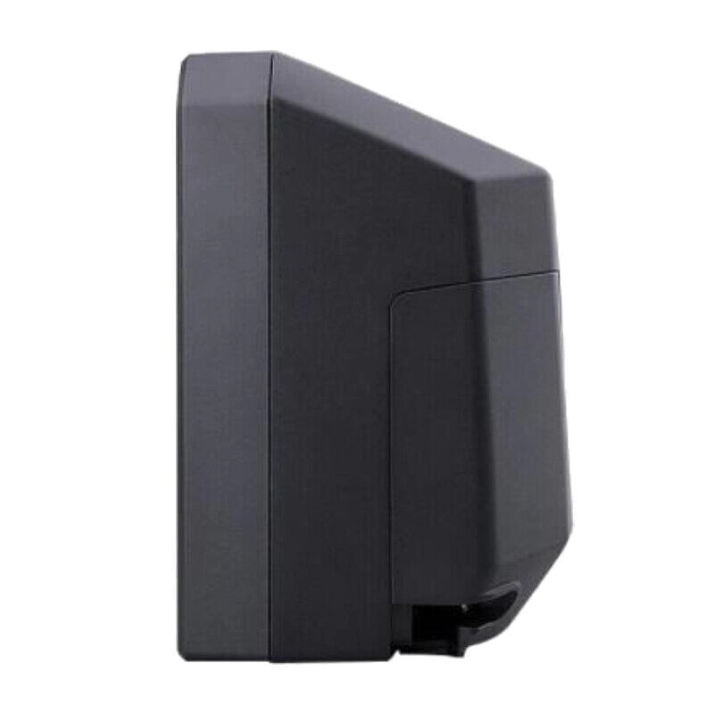 Schwarzes Netzteilgehäuse von der Seite gesehen