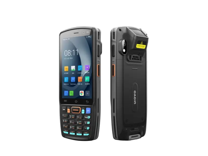 Robustes UROVO Mobilterminal mit Display, Tastatur und Scann