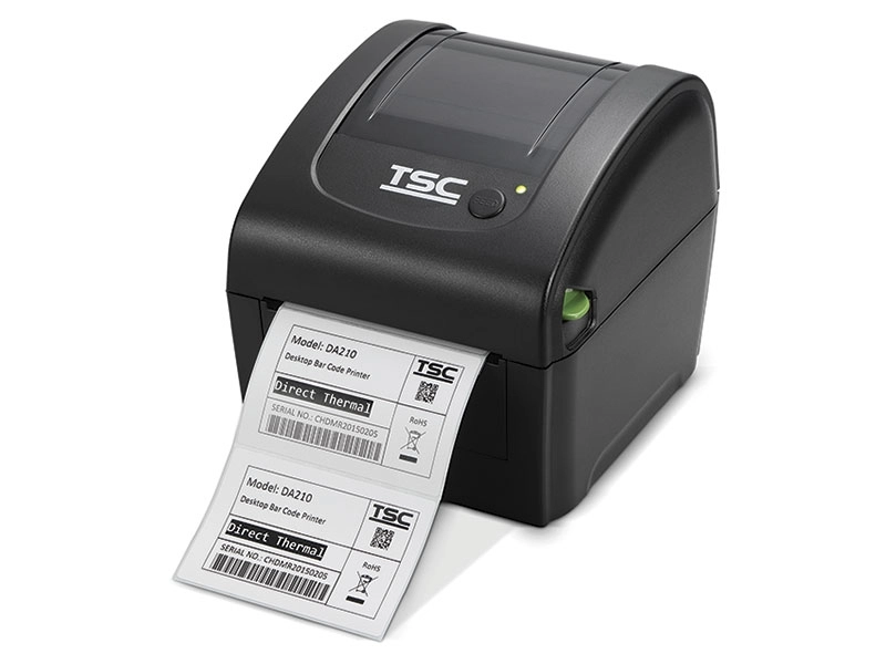 Schwarzer TSC DA210 Thermodirekt-Etikettendrucker