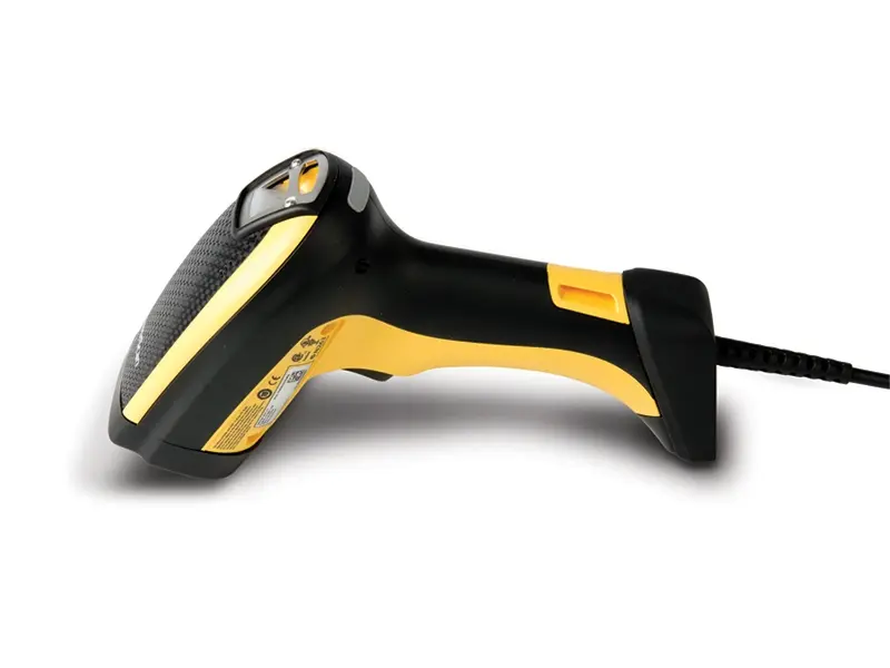 Gelb-schwarzer kabelgebundener Industrie-Barcodescanner