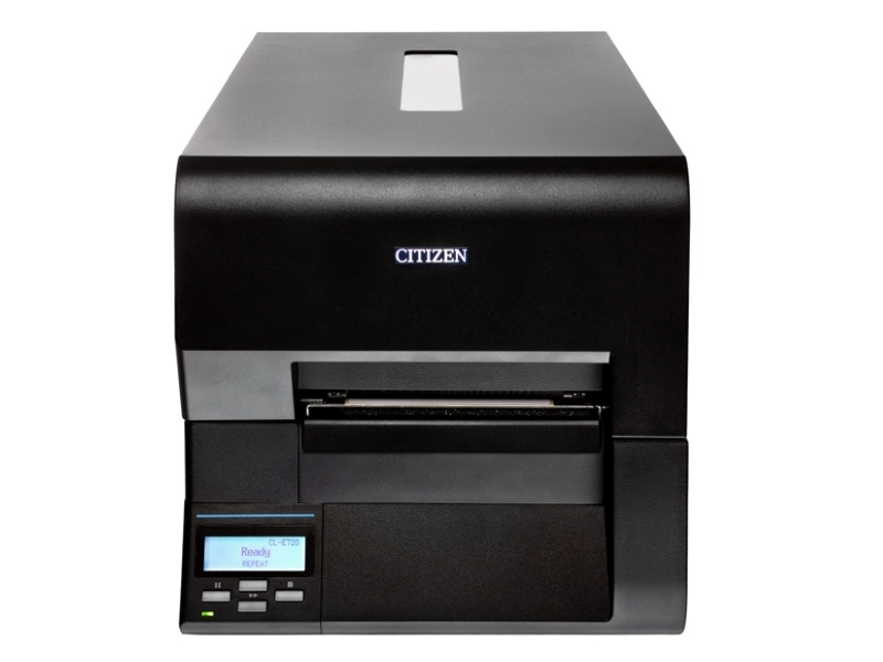 Vorderansicht Citizen CL-E720 Etikettendrucker schwarz