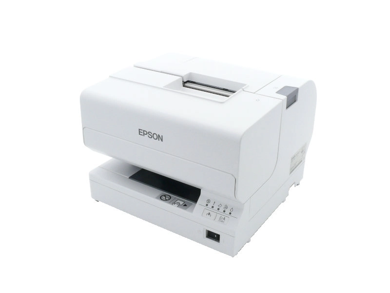 Weißer Epson Belegdrucker für Kassenplätze