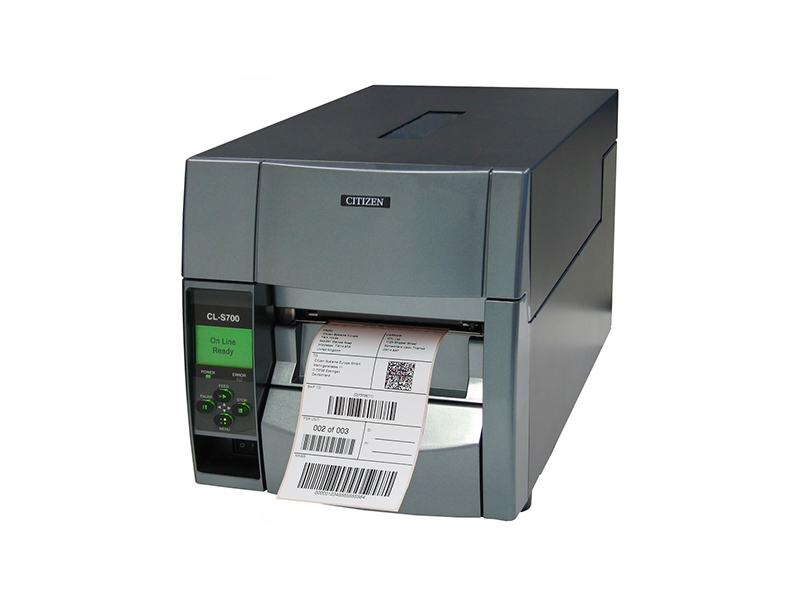 Etikettendrucker Citizen CL-S703II thermotransfer, 300dpi, USB + RS232 + Parallel + Ethernet, grau, CLS703IICEXXX