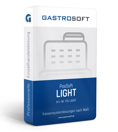 Produktbox GastroSoft PosSoft LIGHT, Kassensystemlösung nach Maß für Einzelhandel und Gastronomie