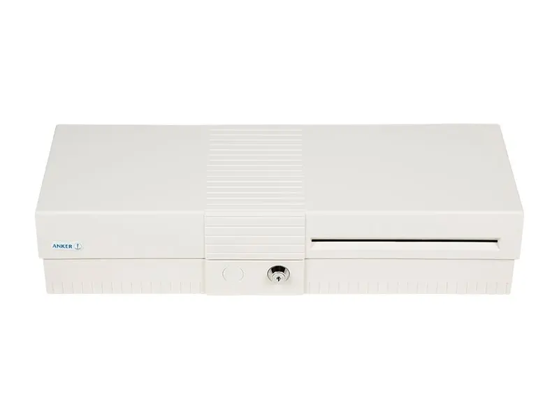 Weiße Anker Kassenschublade mit Schloss vorne