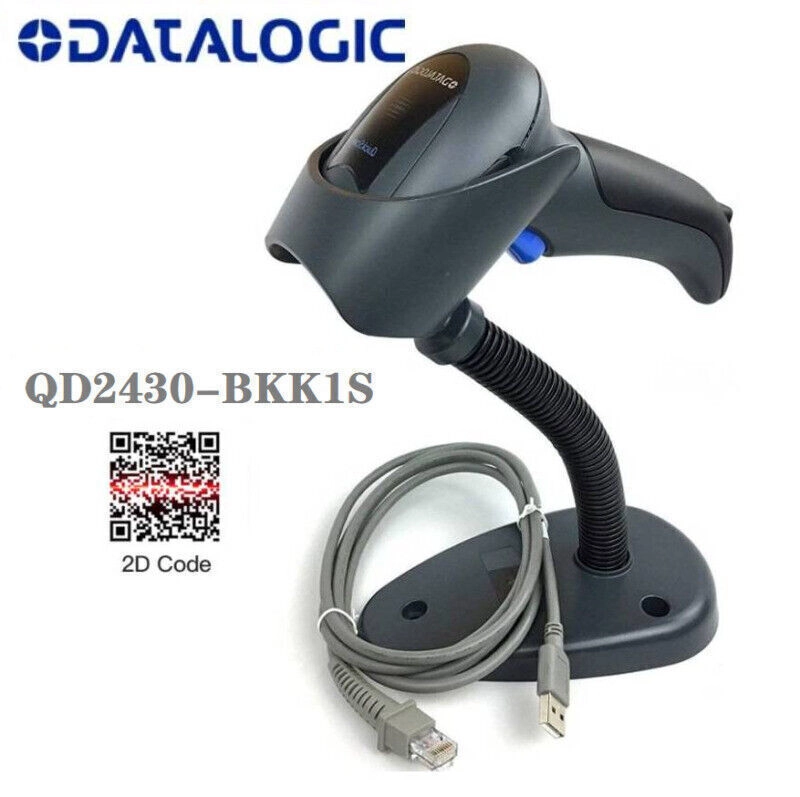 Datalogic QD2430-BKK1S 2D-Scanner mit USB-Kabel und Standfuß
