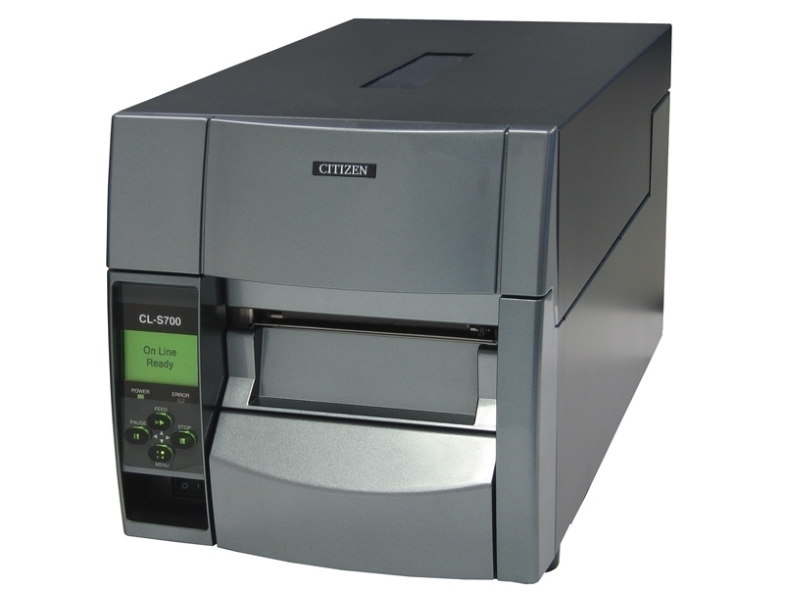 Industrie-Etikettendrucker Citizen CL-S700II, thermotransfer, 203dpi, USB + RS232 + Ethernet, grau, CLS700IICEXXX