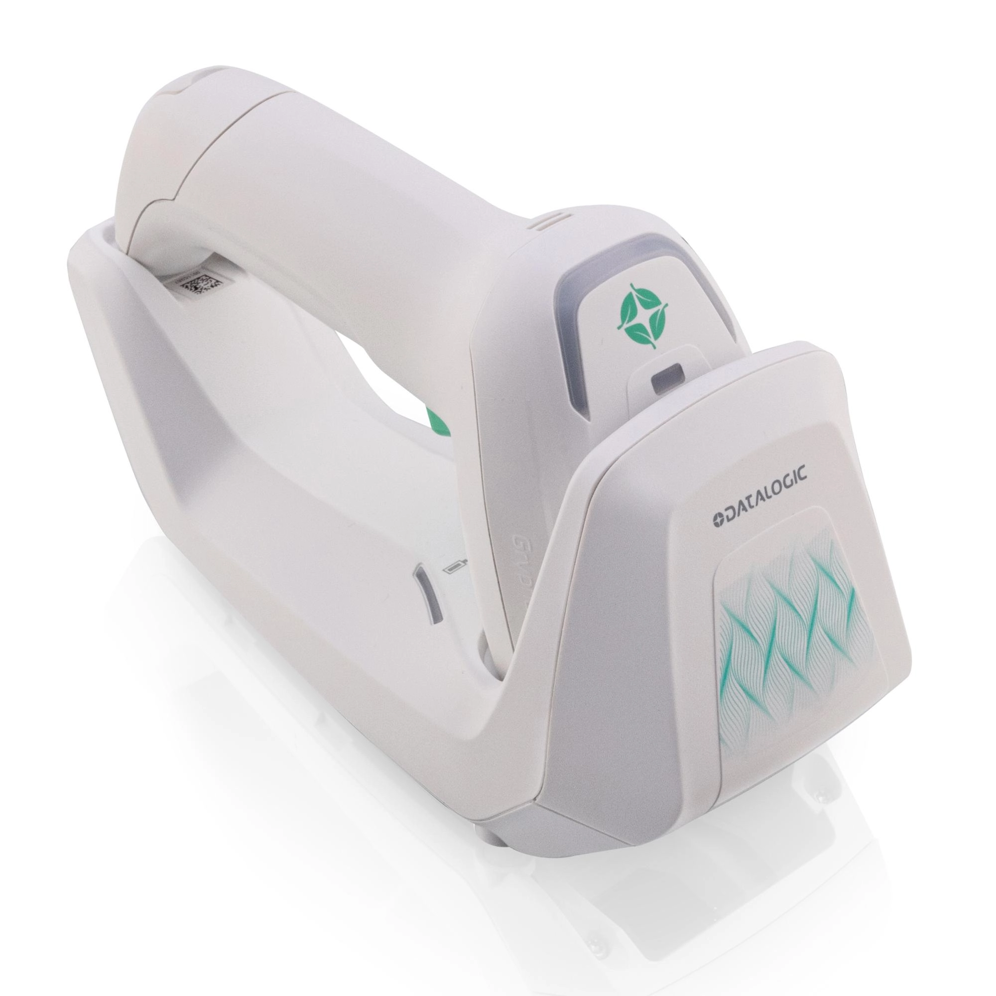 Weißer Datalogic Griffon GBT Funk-Barcode-Scanner