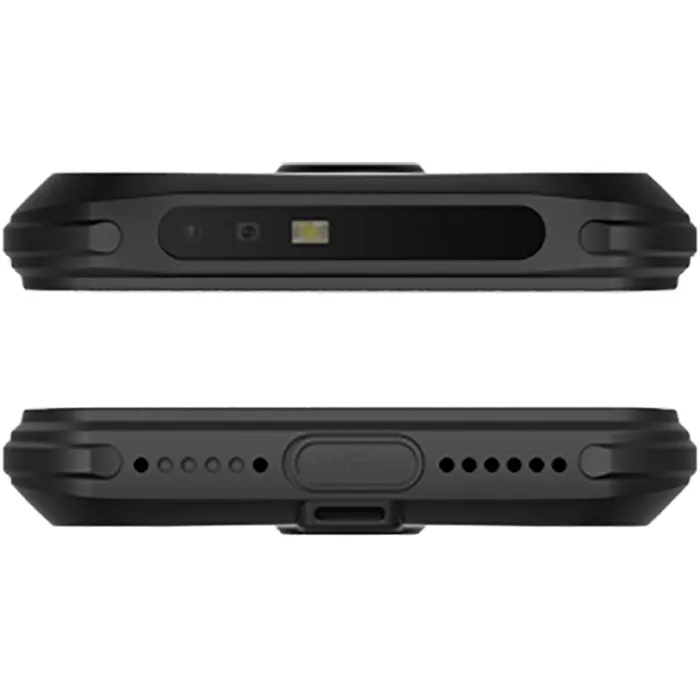 Newland NFT10 Pilot Pro mobiler Computer, Seitenansicht mit Scanner, USB-C und robustem Gehäuse für 2D-Datenerfassung