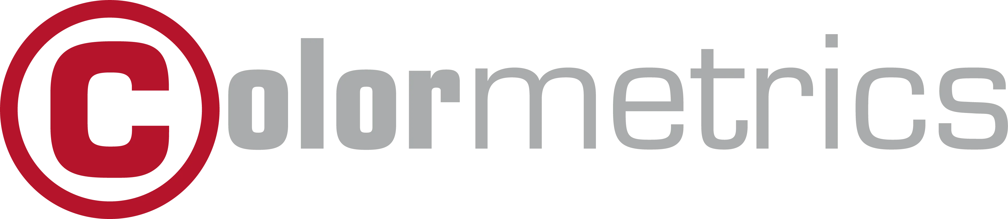 Colormetrics Firmenlogo in Grau und Rot