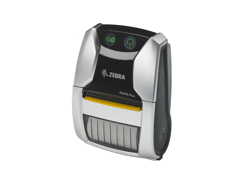 Mobiler Belegdrucker Zebra ZQ310 Plus - für den Innenbereich, 58mm, max. Druckbreite 48mm, USB 2.0 + Bluetooth 4.2 + WLAN, Etiketten Sensor Inkl. Batterie, Gürtelhalter und USB-Kabel, ZQ31-A0W03RE-00