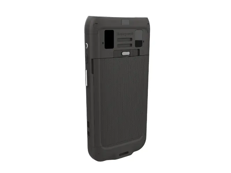 Schwarzer Honeywell Mobilcomputer von hinten