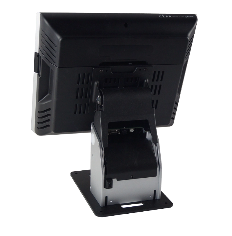 Rückseite eines POS Kassensystems mit Bondrucker