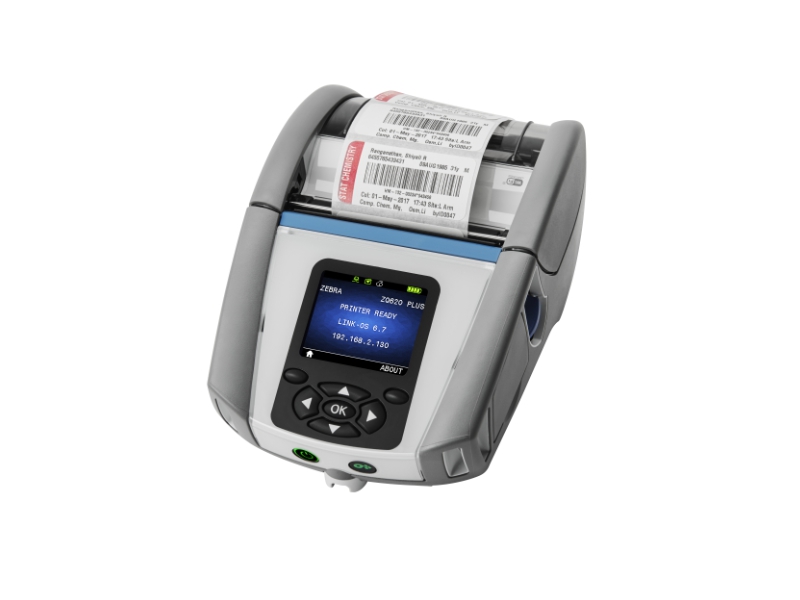 Mobiler Bon- und Etikettendrucker Zebra ZQ620 Plus-HC -  HealthCare, 79mm, Druckbreite 72mm, Bluetooth + WLAN, ZQ62-HUWAE04-00