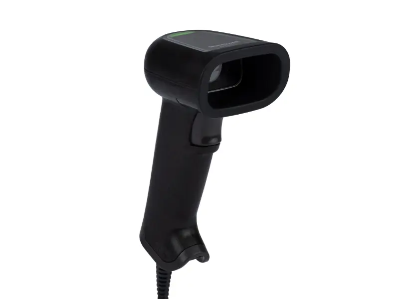 Schwarzer kabelgebundener 1D/2D Hand-Barcodescanner