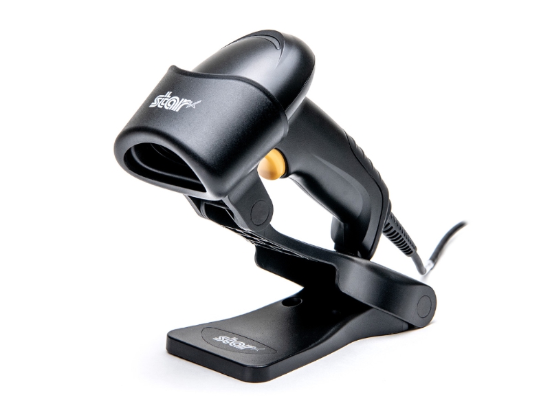 1D/2D Handscanner Star BSH-32U Barcodescanner USB-Kabel KIT mit Standfuss, schwarz, 37950960
