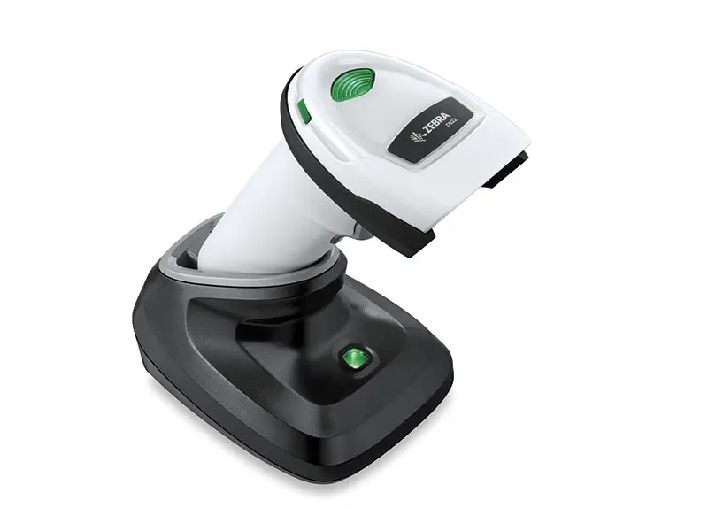 Zebra kabelloser Barcodescanner mit Ladestation