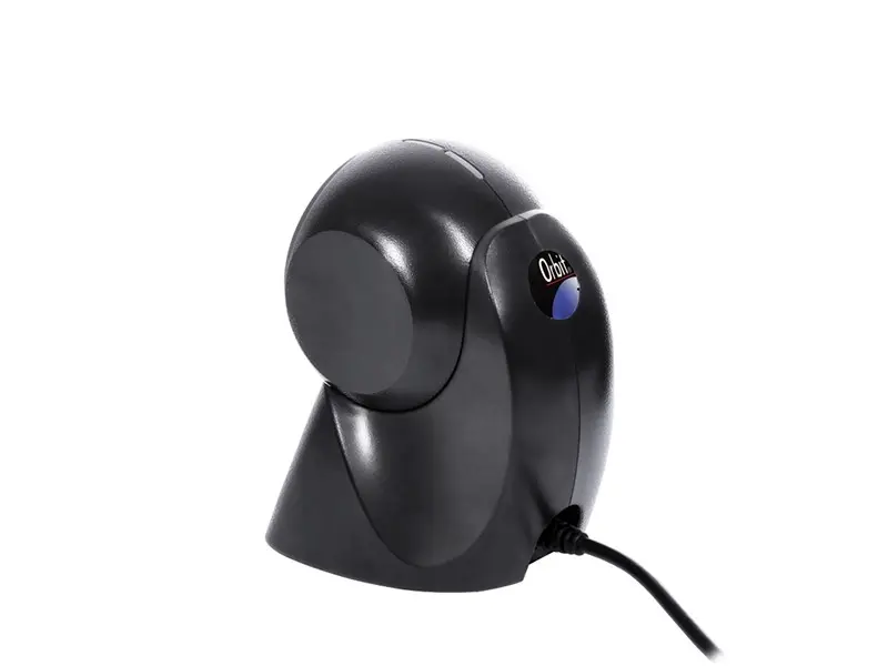 Schwarzer Orbit Tisch-Barcodescanner mit Kabel