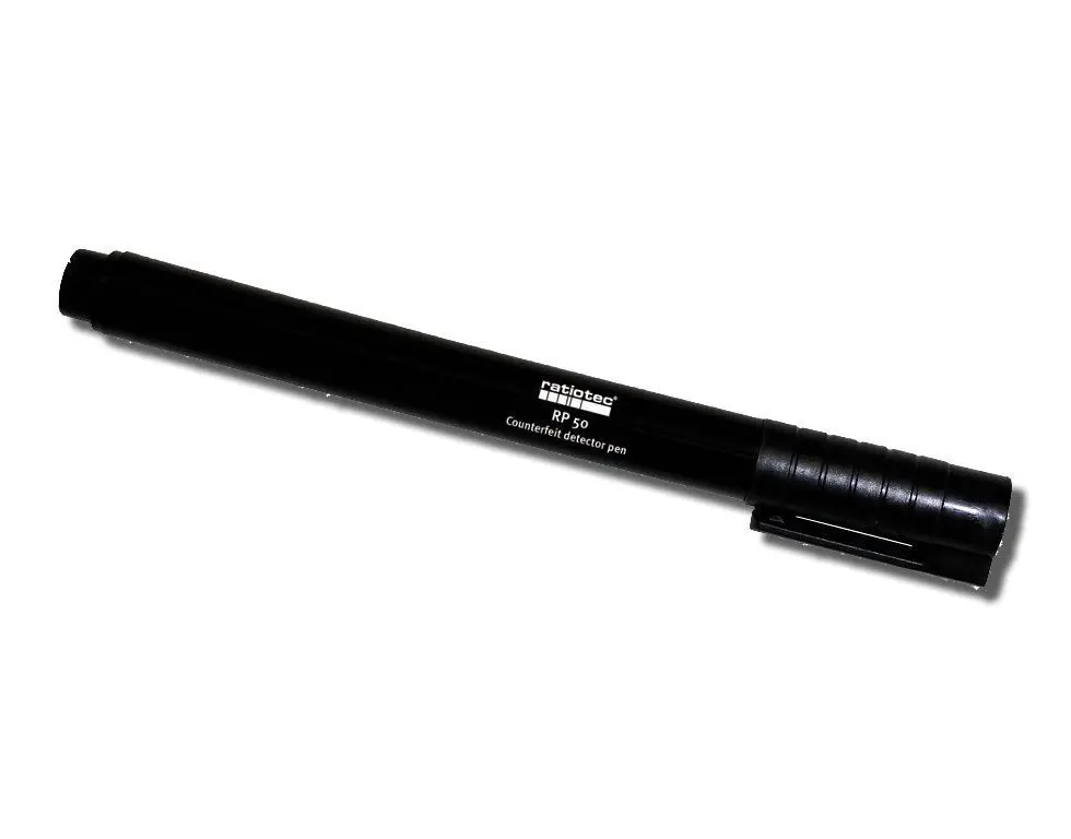 Schwarzer Ratiotec RP 50 Falschgeldstift
