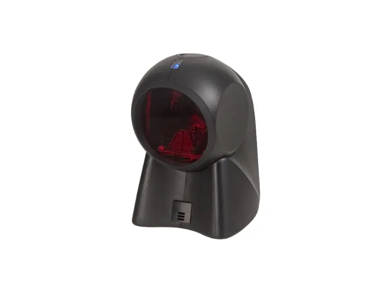 Schwarzer stationärer Laser-Barcodescanner für Kassen