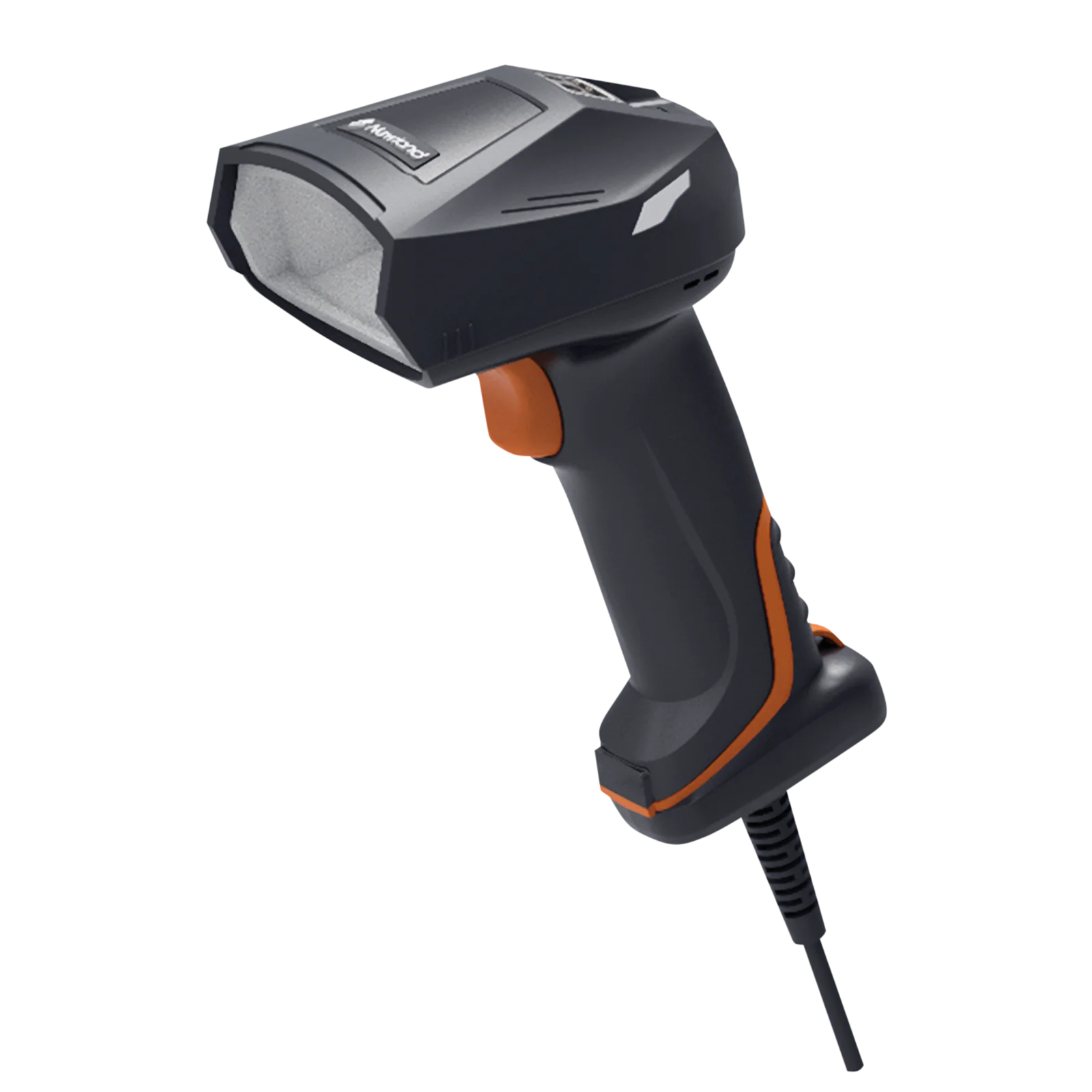 Schwarzer kabelgebundener 2D Handscanner mit Griff