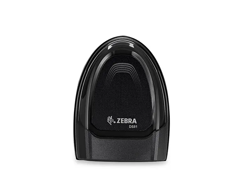 Frontansicht Zebra DS81 Präsentations-Scanner schwarz