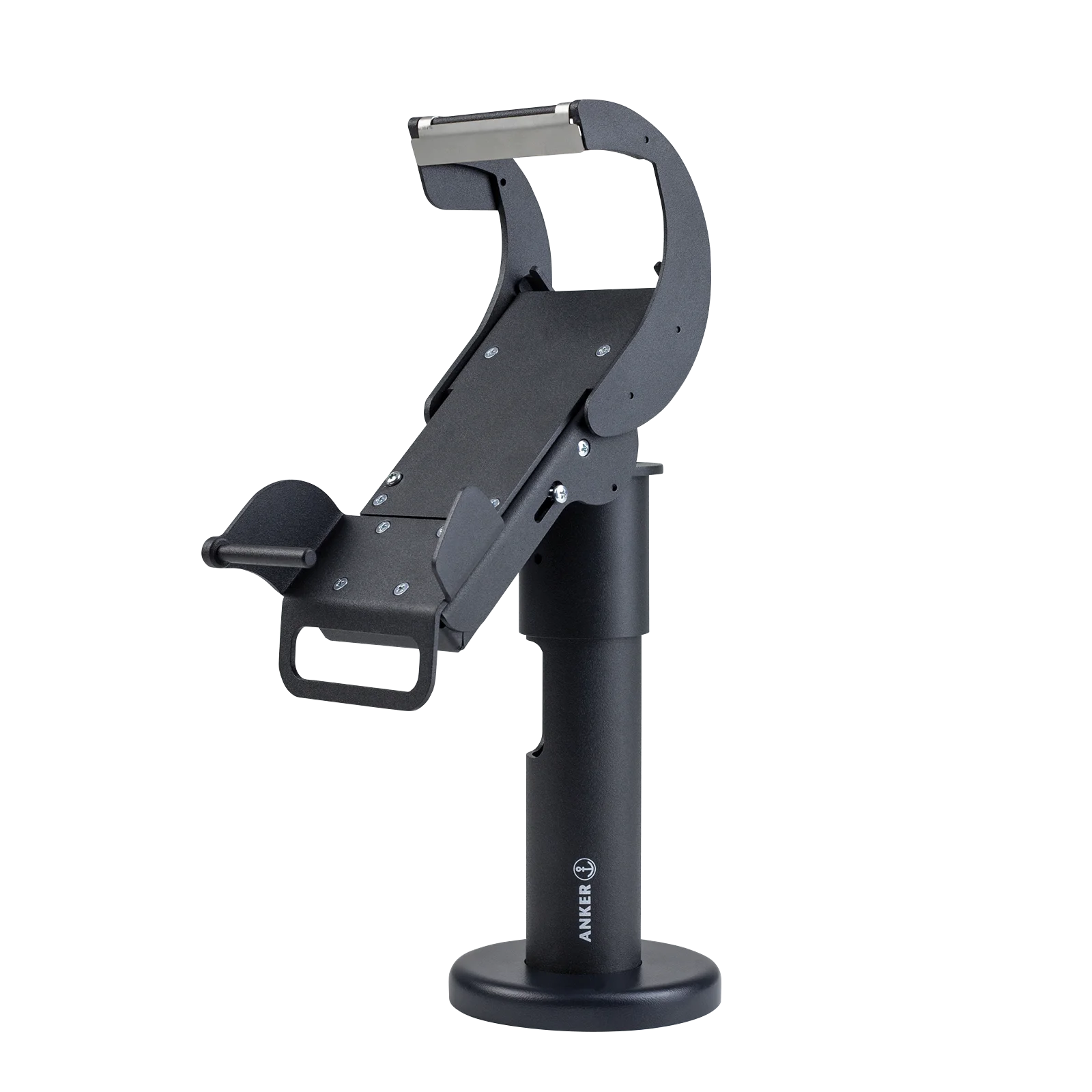 Schwarze, verstellbare Halterung für Handscanner