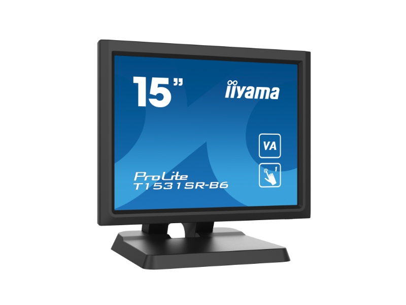 15 Zoll Touchmontior Iiyama ProLite T1531SR-B6, seriell Resistiv, 1 Touchpunkt, USB, schwarz, T1531SR-B6