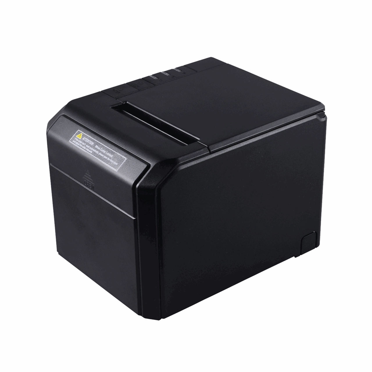 Kompakter schwarzer Thermobondrucker für Belege