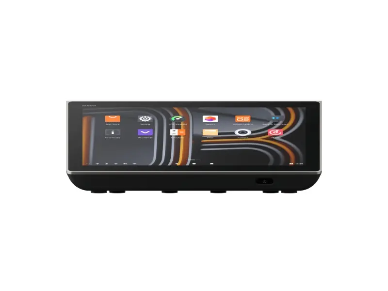 Vorderansicht eines smarten Multimedia-Touch-Displays