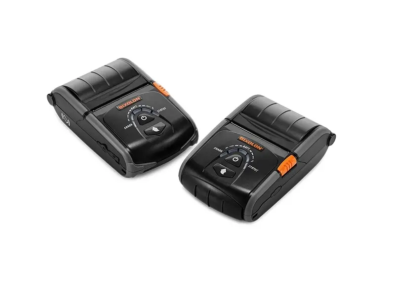 Zwei Bixolon mobile Belegdrucker in Schwarz