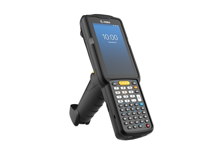 Mobiler Computer Zebra MC3300x mit Pistolengriff, Android, 2D QR Code, Long Range, 47 Tasten, alphanumerisch, MC330L-GE4EG4RW