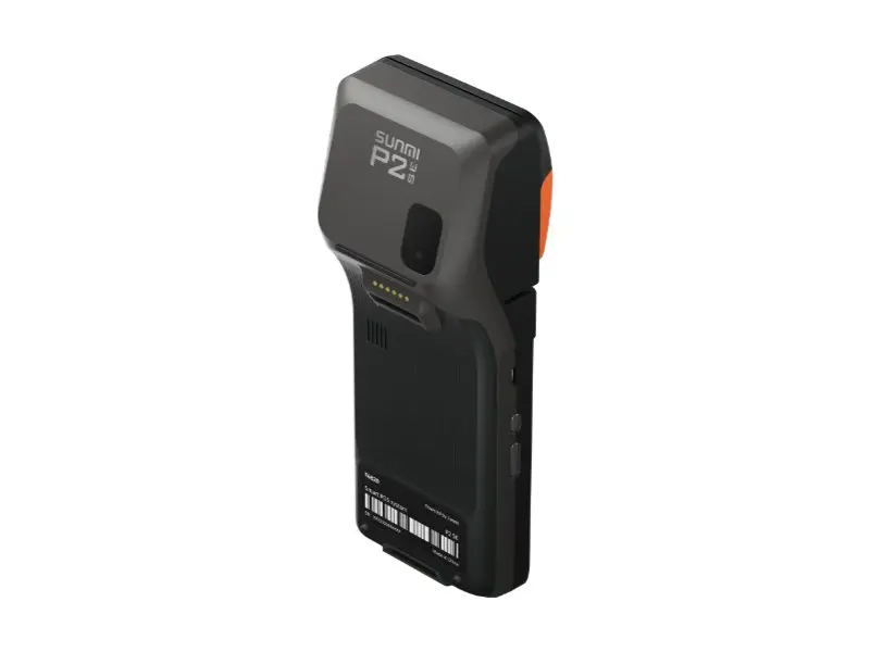 Seitenansicht SUNMI P2 Pro mobiles POS-Terminal schwarz