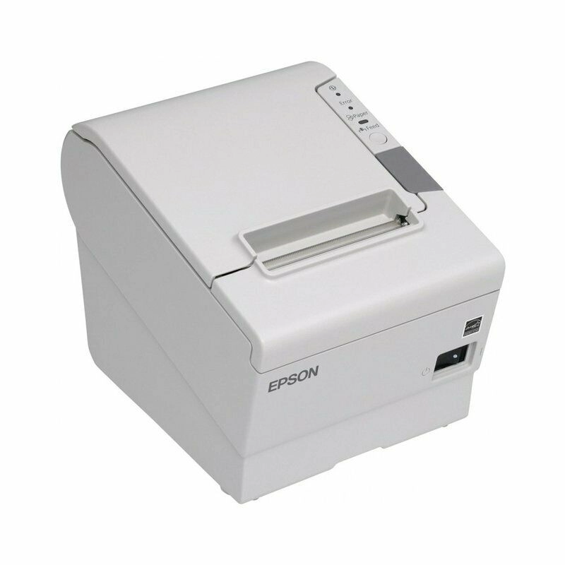 Weißer Epson Thermodrucker für Kassenbelege