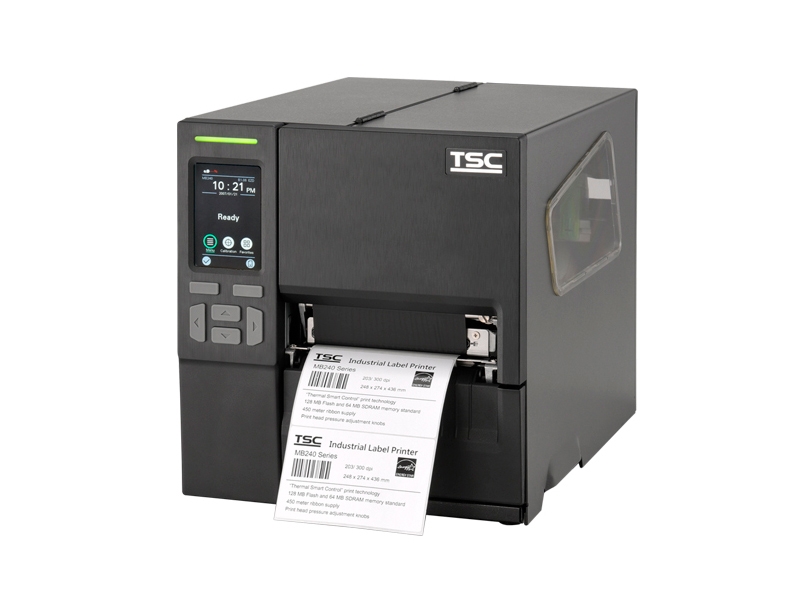 Industrie-Etikettendrucker TSC MB240T, thermotransfer, 203dpi, Druckbreite 108mm, Display, USB + RS232 + Ethernet, 99-068A001-1202