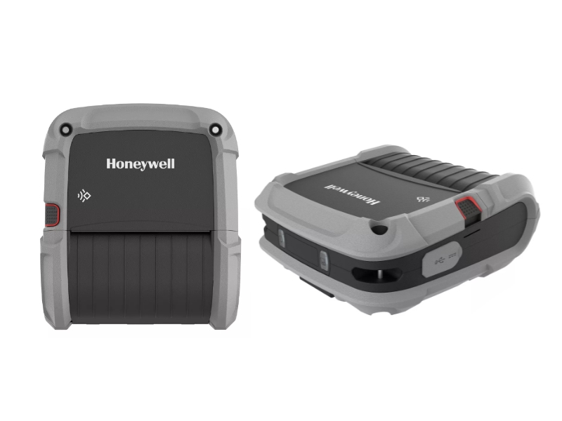 Mobiler Beleg- und Etikettendrucker Honeywell RP4f, thermodirekt, 203dpi, 112mm, USB + Bluetooth 5.0 + WLAN, Linerless Inkl. Akku, RP4F0001D22