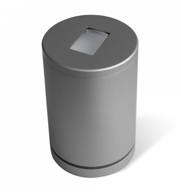 Zylindrische graue LED-Wegeleuchte aus Aluminium