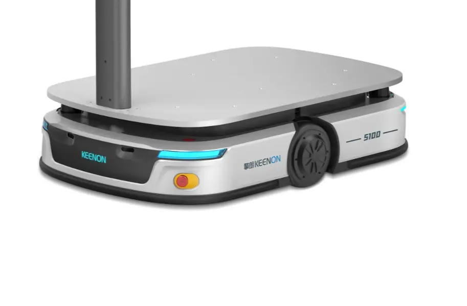 Flacher KEENON S100 Transportroboter für Warenlogistik