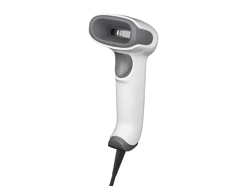 Weiß-grauer kabelgebundener 2D Barcode Scanner