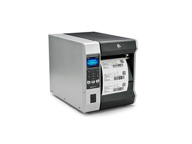 Industrie-Etikettendrucker Zebra ZT620, thermotransfer, 300dpi, Display, 168mm Druckbreite, USB + RS232 + Ethernet + Bluetooth, Aufwickler, ZT62063-T2E0100Z