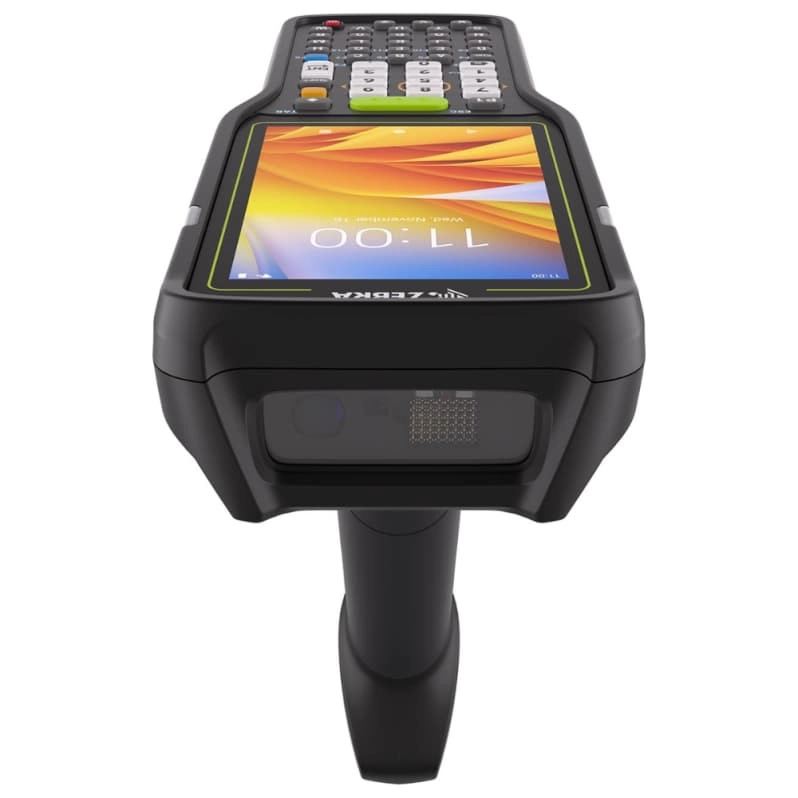 Robustes Zebra Handheld-MDE-Gerät mit integriertem Barcodescanner, Farbdisplay und physischer Tastatur für Lager, Handel und Logistik