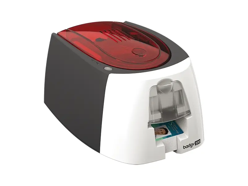 Evolis Badgy200 ID-Kartendrucker in Weiß-Schwarz
