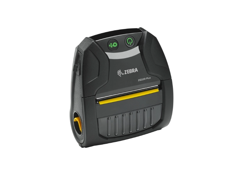 Zebra ZQ320 Plus mobile receipt printer, rugged IP54 80mm direct thermal printer with USB, Bluetooth and Wi-Fi for field teams
