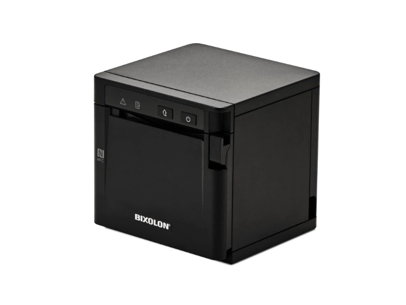Akkubetriebener Thermo-Bondrucker Bixolon SRP-Q300B mit Front-Ausgabe, 80mm, 180dpi, USB + Ethernet + WLAN, schwarz inkl. Netzteil und Netzkabel, SRP-Q300BWK