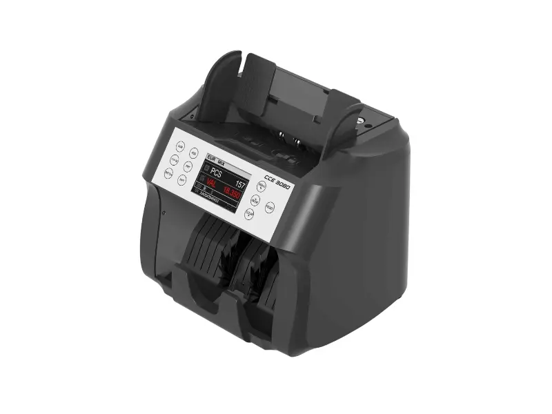 Schwarzer CCE 3800 Banknotenzähler mit Digitaldisplay