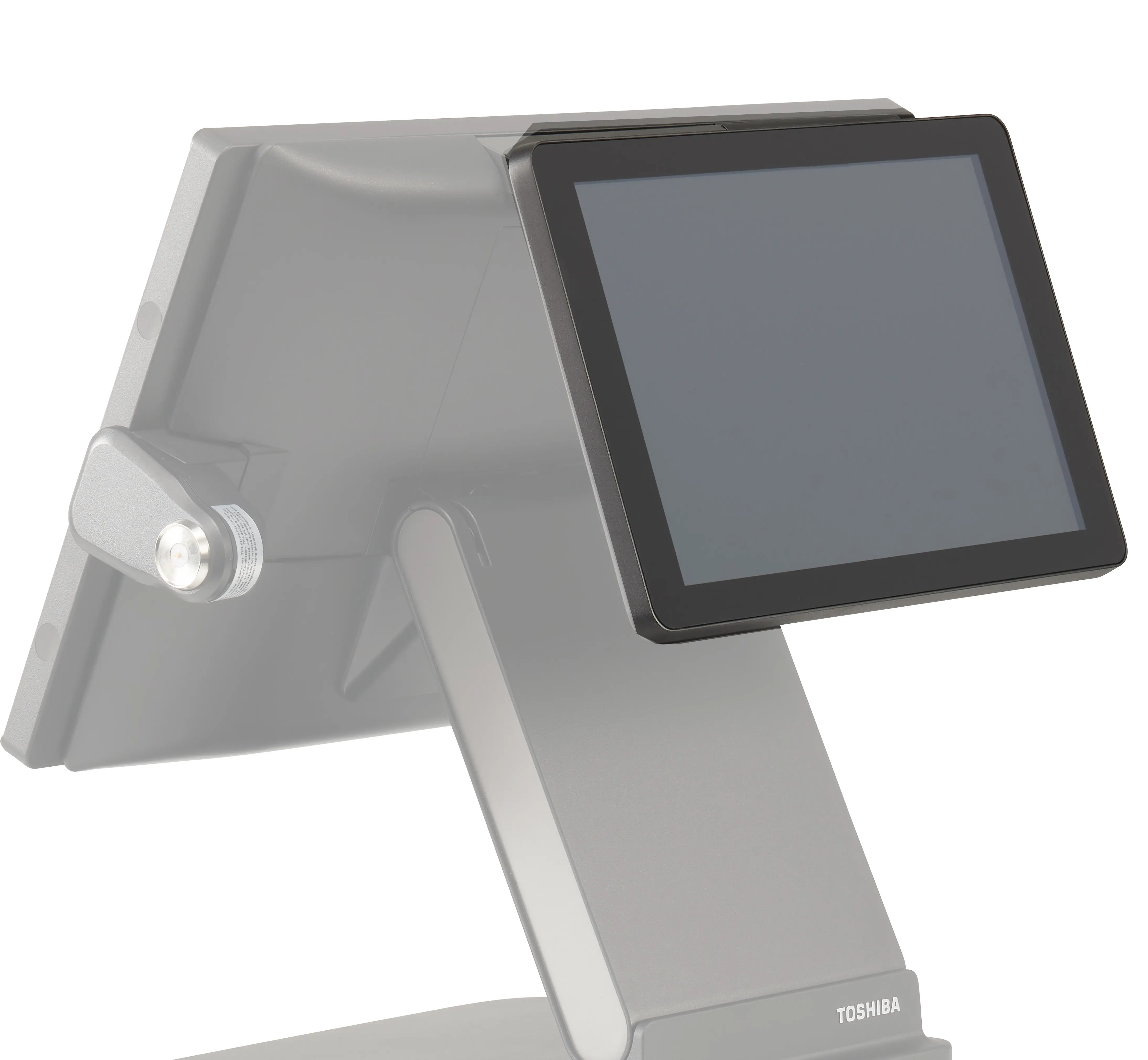 Seitliches Kundenanzeige-Display an Toshiba Kassensystem