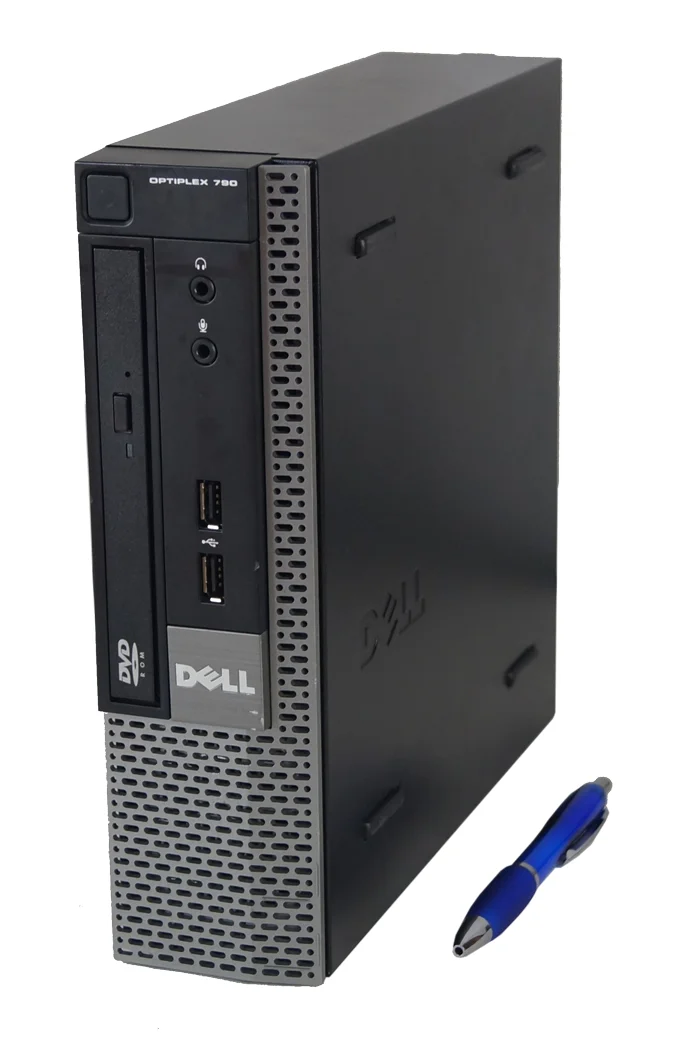 Schwarzer Dell OptiPlex 780 SFF Desktop-PC mit Stift
