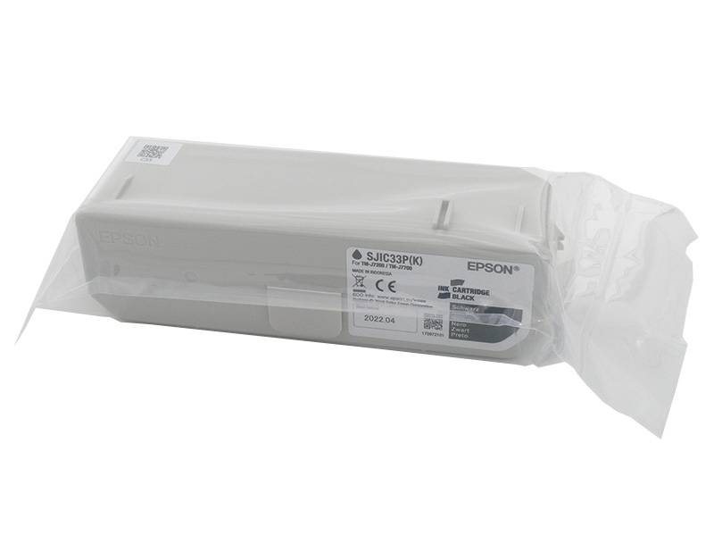 Original Epson SJIC33P(K) Tintenpatrone, schwarz für TM-J7200 und TM-J7700, C33S020700